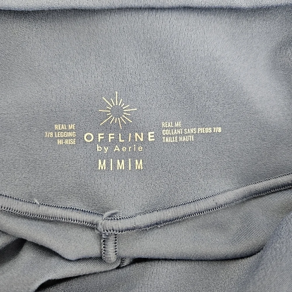 Offline Aerie Real Me 7/8 Legging Blue High Rise Yoga Workout Pants Medium - Picture 3 of 6